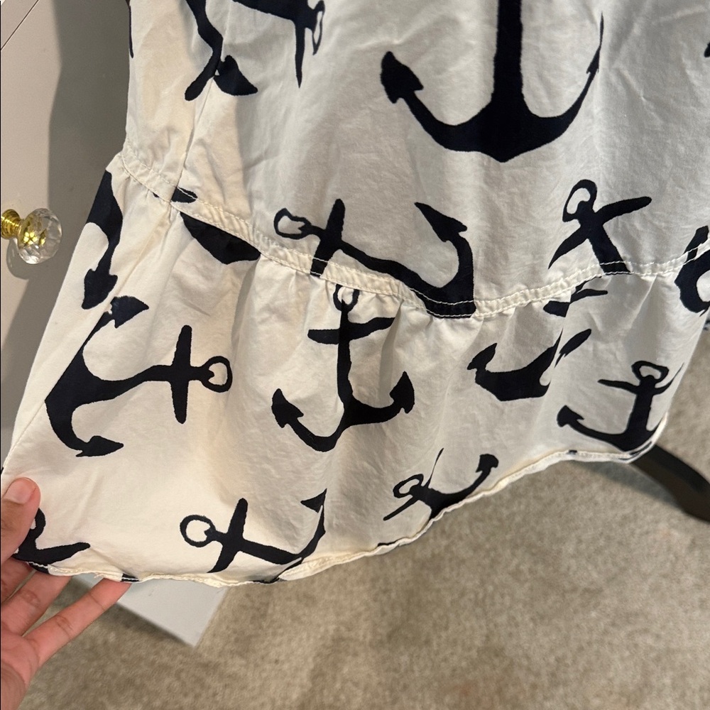 J. Crew White and Black Anchor Mini Dress - Picture 6 of 6